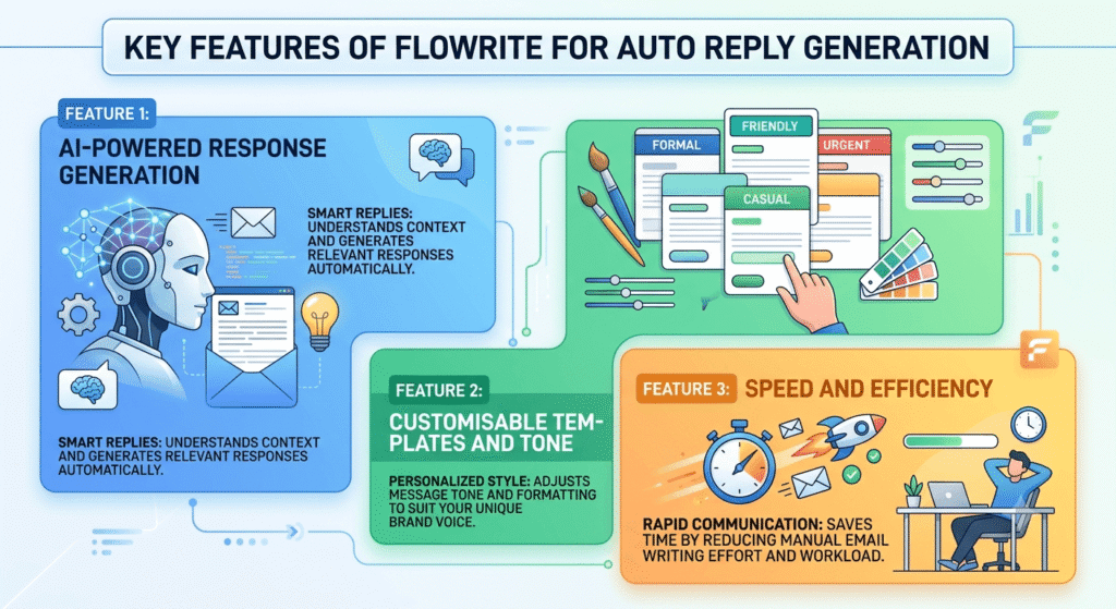 Key Features of Flowrite for Auto Reply Generation