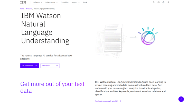 IBM Watson NLU as a Sentiment Analysis tool screenshot