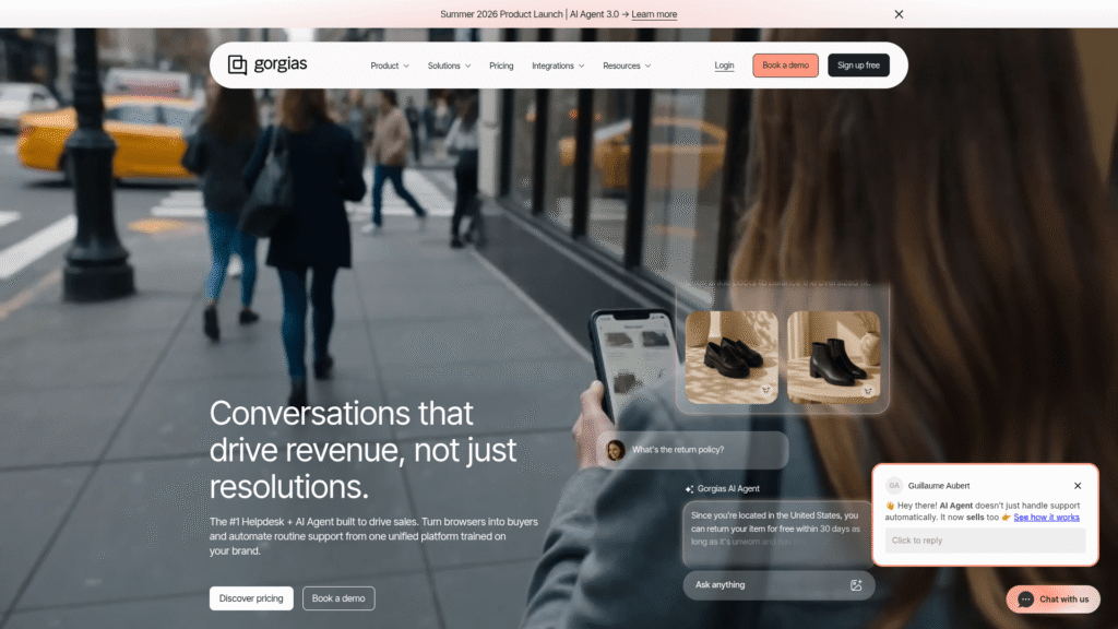 Gorgias among AI customer service chatbots