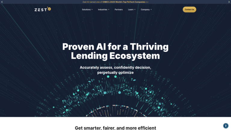 Zest AI as a Credit Scoring and Analysis tool screenshot