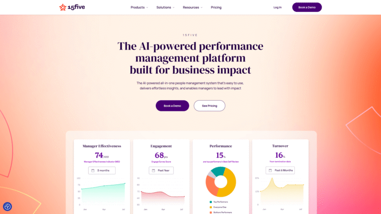 15Five as an Employee Performance Management tool screenshot