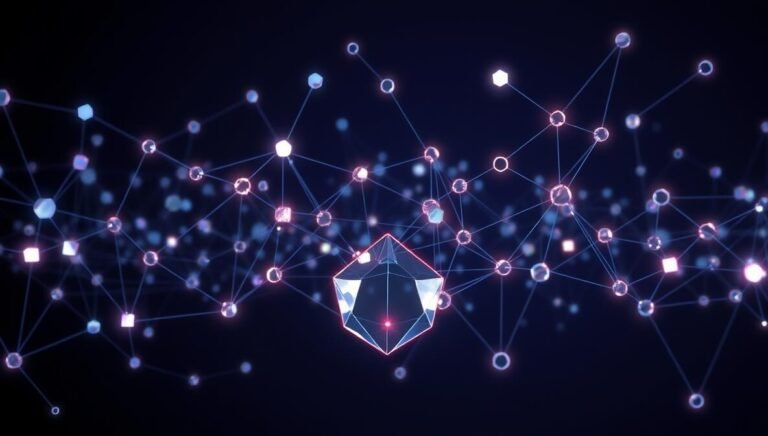 Abstract representation of AI Image Moderation Tools safeguarding a digital network.