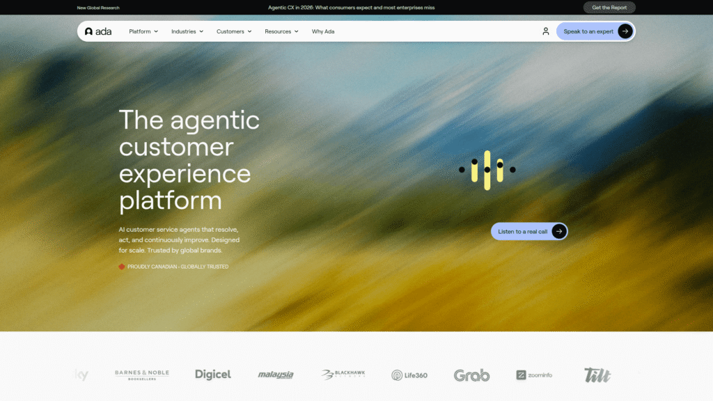 Ada among CRM AI Tools