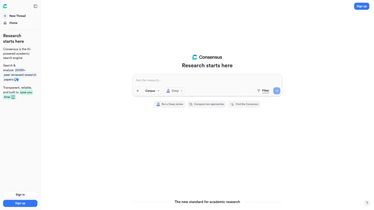 Consensus as a Medical Research tool screenshot