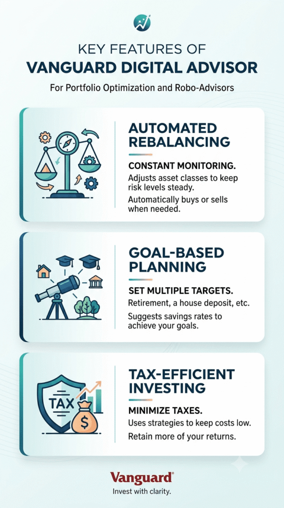 Key Features of Vanguard Digital Advisor for Portfolio Optimization and Robo-Advisors