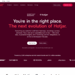 Hotjar as a Customer Behavior Analysis tool screenshot