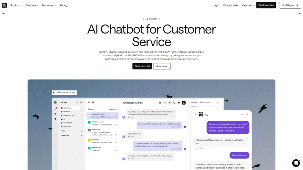 Intercom Answer Bot among CRM AI Tools