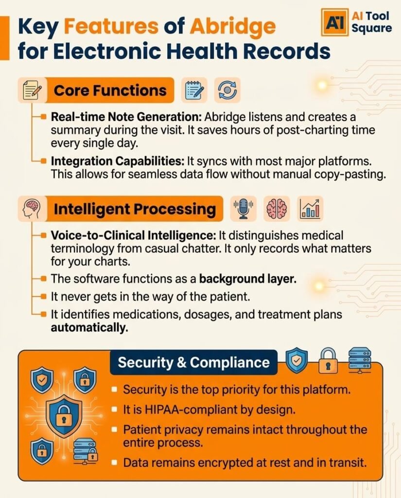 Key Features of Abridge for Electronic Health Records