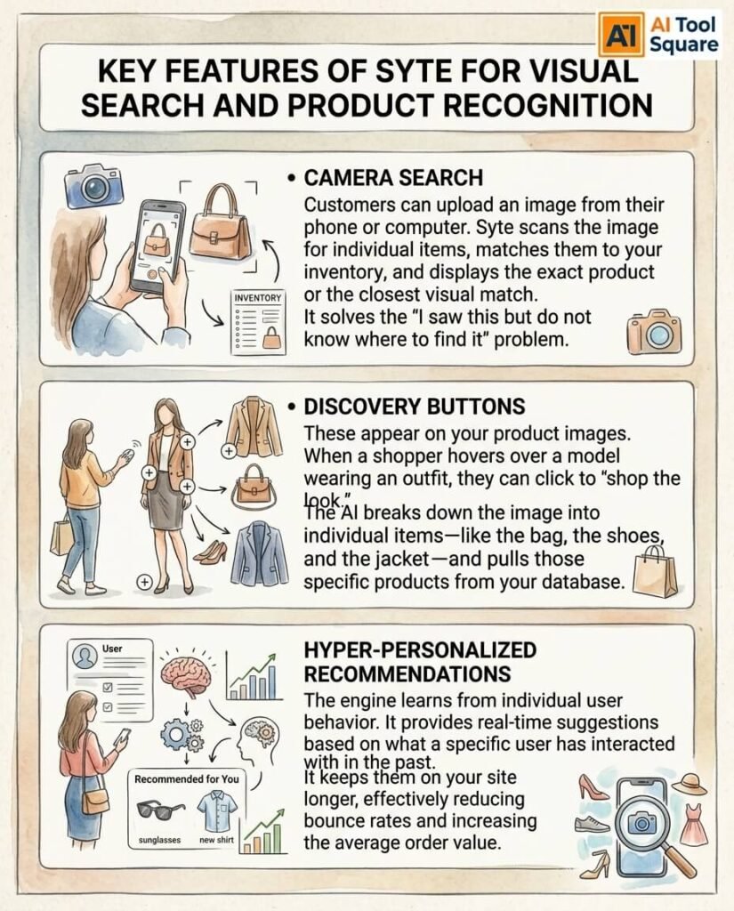 Key Features of Syte for Visual Search and Product Recognition