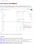 OpenAI Agents SDK as an Agent Development tool screenshot