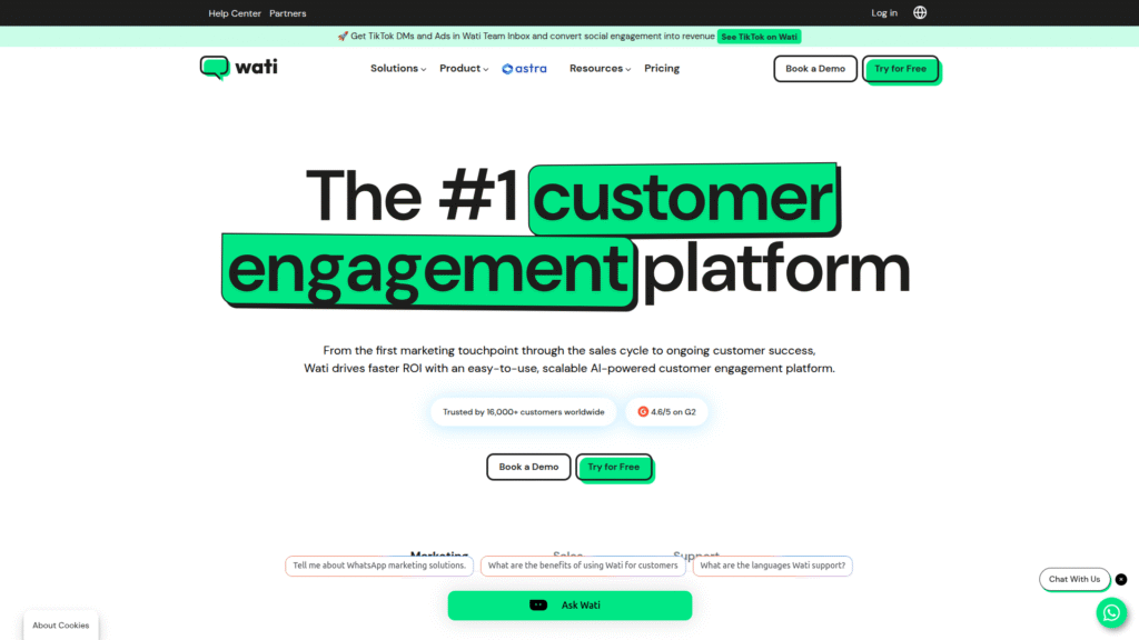 Wati among WhatsApp Automation Tools