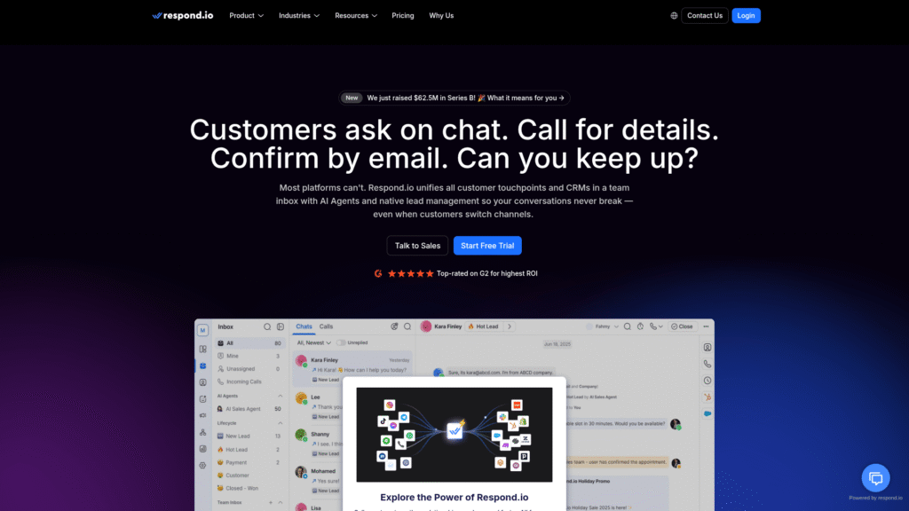 Respond.io among WhatsApp Automation Tools