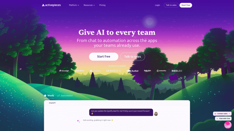 Activepieces as a Trigger-based Automation tool screenshot