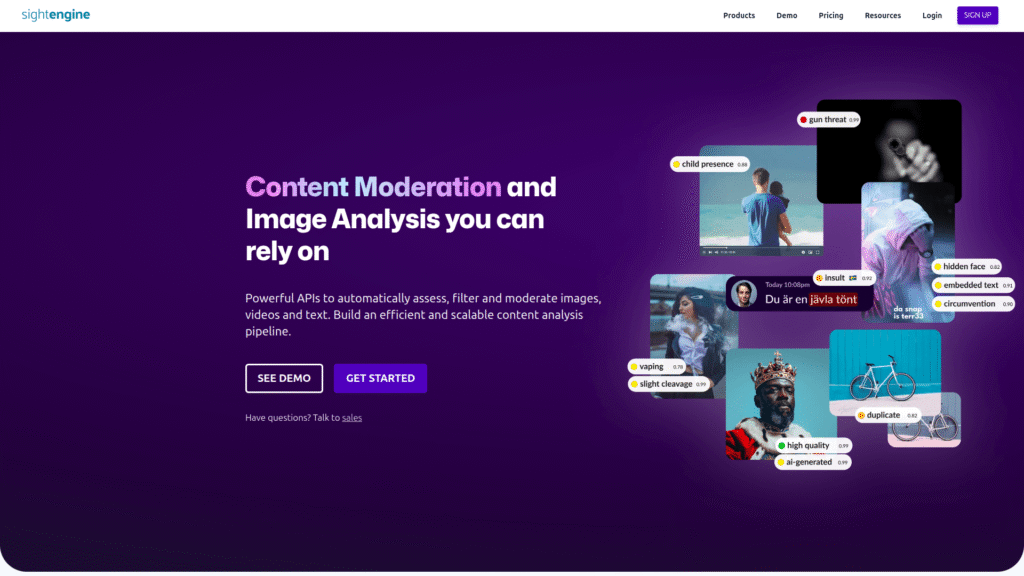 Sightengine among AI Image Moderation Tools