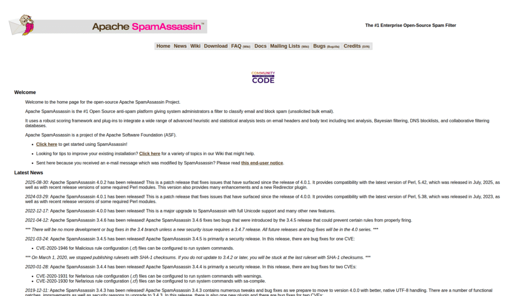 SpamAssassin among Spam Detection Tools