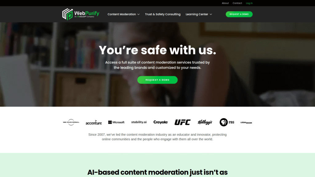 WebPurify among AI content moderation tools