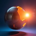 A polished sphere representing AI auto reply tools, fragmented yet glowing with internal light, surrounded by orbiting data fragments.