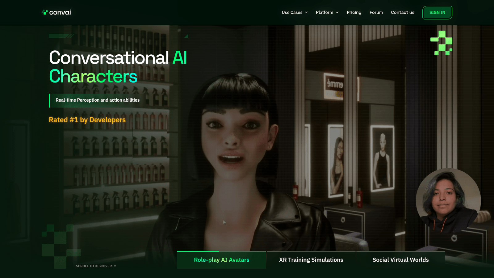 Convai as a NPC and Character tool screenshot