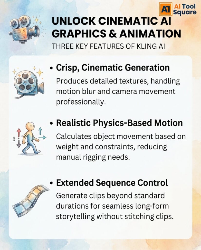 Key Features of Kling AI for Graphics and Animation