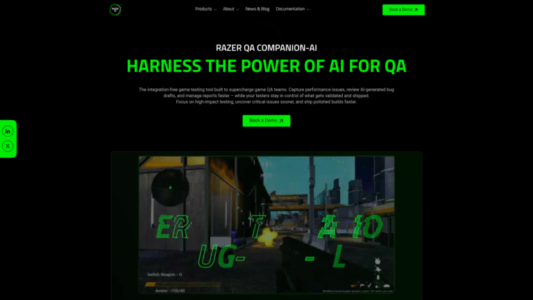 Razer QA Companion-AI as a Game Testing and QA tool screenshot