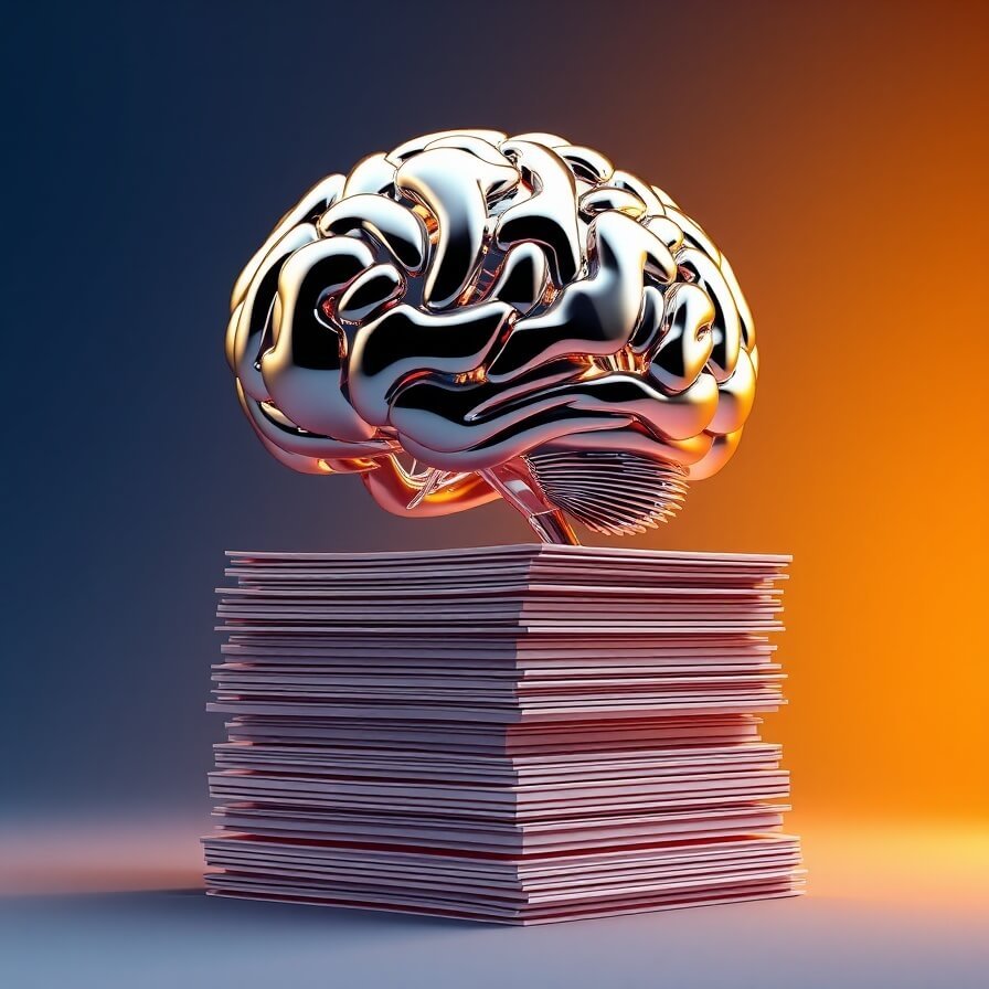 Abstract representation of AI contract review, symbolizing smart automation and efficient legal analysis.