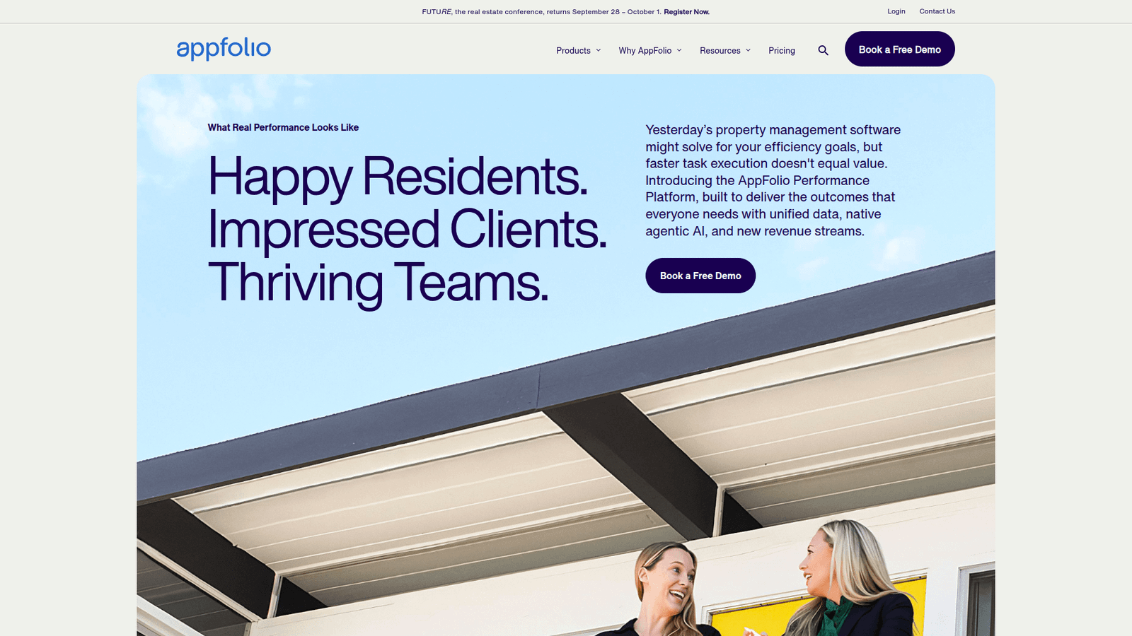 AppFolio as a Property Management tool screenshot