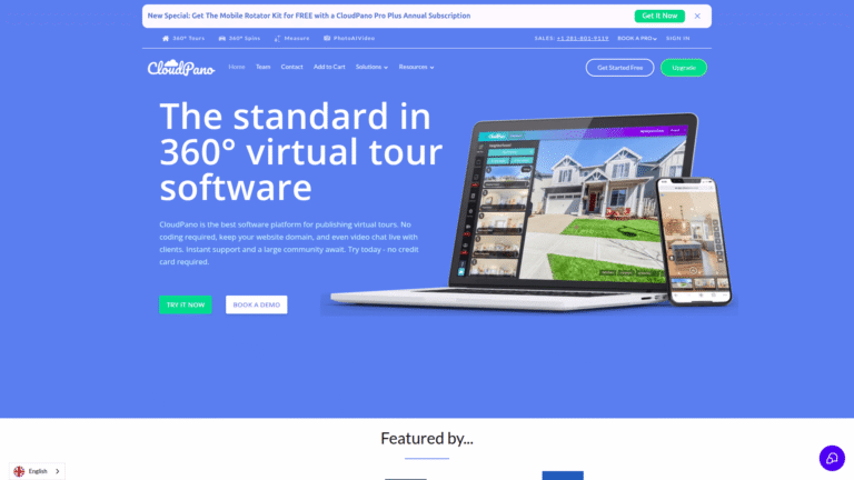 CloudPano as a Virtual Tours and Visualization tool screenshot