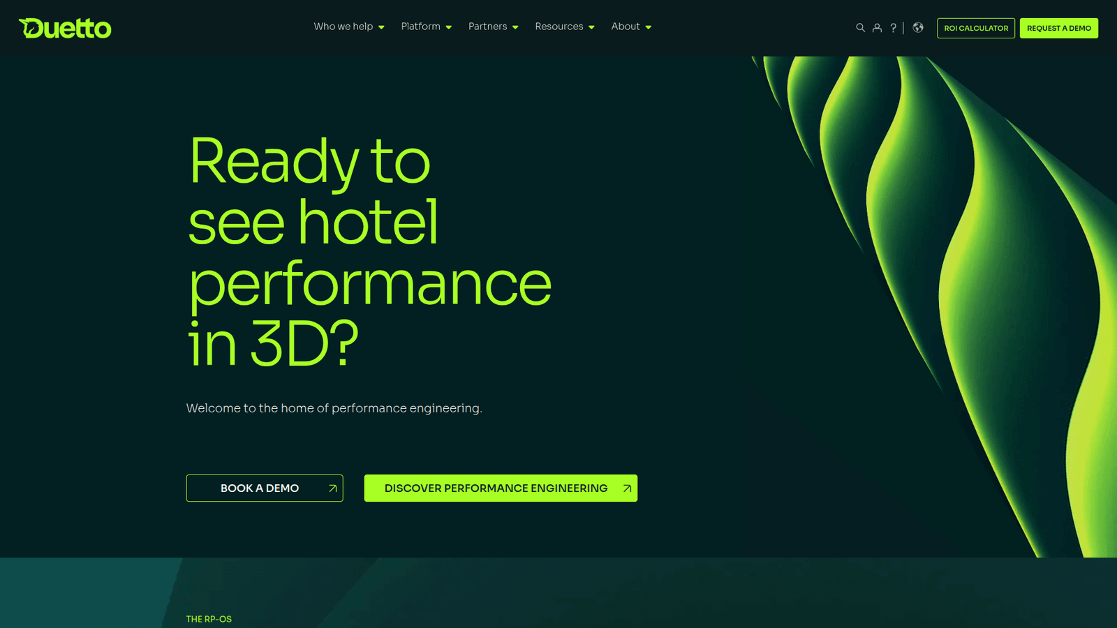 Duetto as a Hotel and Accommodation Management tool screenshot