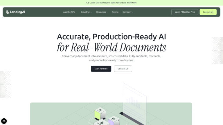 Landing AI as a Quality Control and Inspection tool screenshot